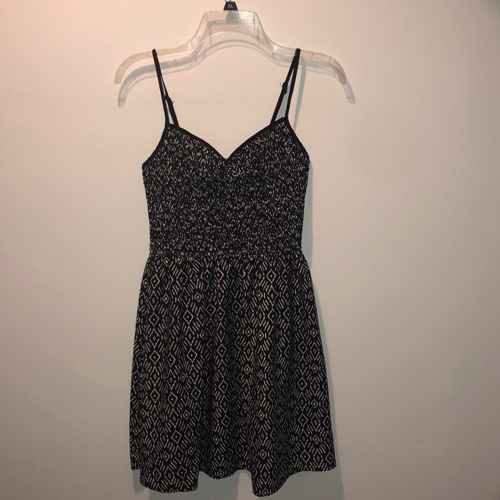 Black and White Patterned Dress